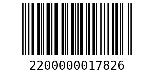 Штрихкод 2200000017826