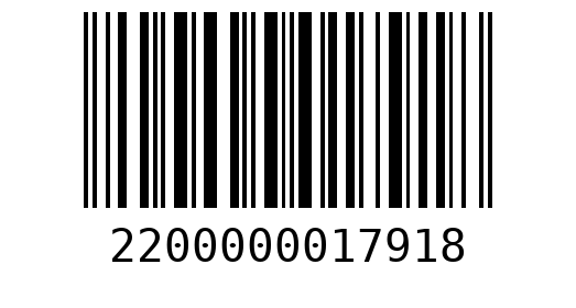 Штрихкод 2200000017918