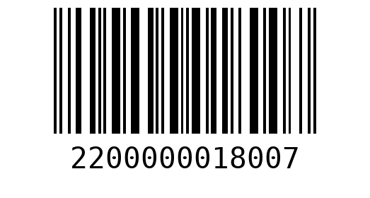Штрихкод 2200000018007