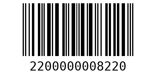 Штрихкод 2200000008220