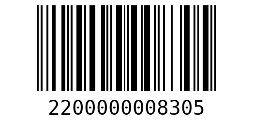 Штрихкод 2200000008305