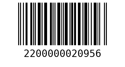 Штрихкод 2200000020956