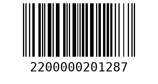 Штрихкод 2200000201287