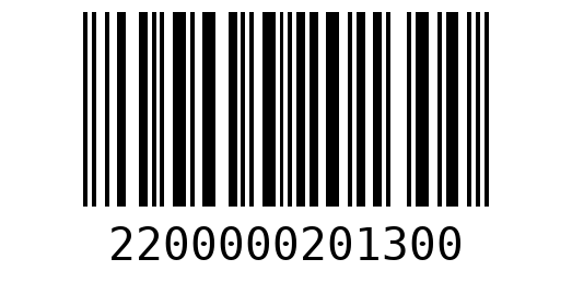 Штрихкод 2200000201300