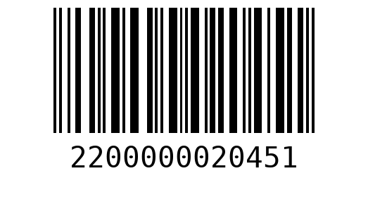 Штрихкод 2200000020451