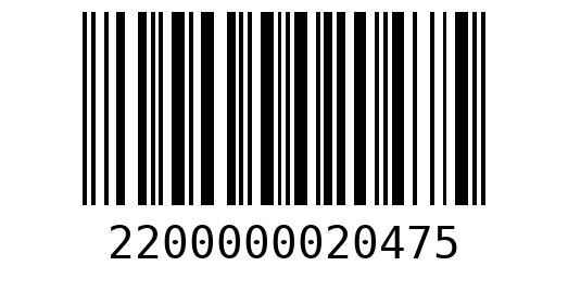 Штрихкод 2200000020475