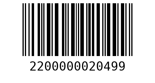 Штрихкод 2200000020499