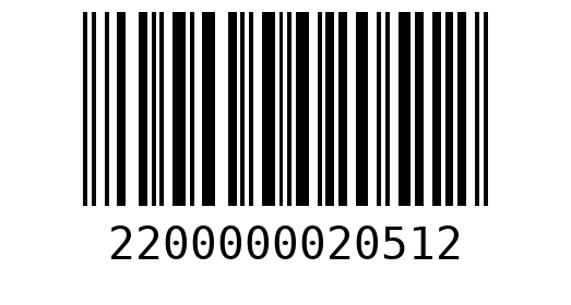 Штрихкод 2200000020512