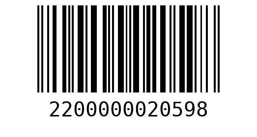 Штрихкод 2200000020598