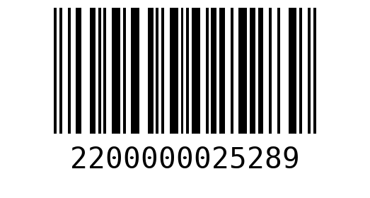Штрихкод 2200000025289