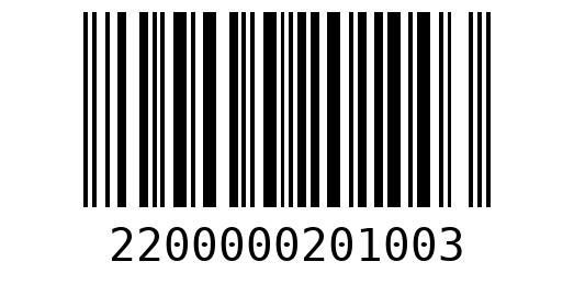 Штрихкод 2200000201003