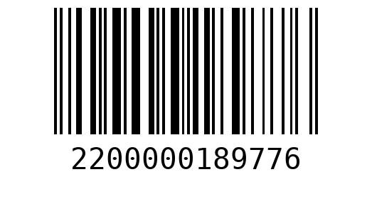 Штрихкод 2200000189776