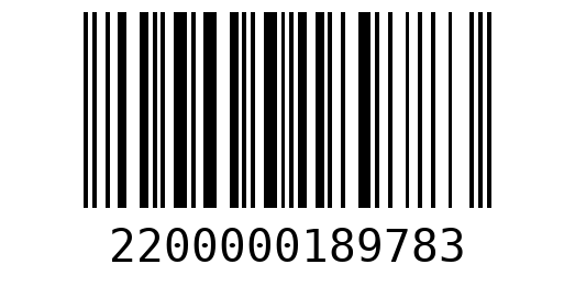 Штрихкод 2200000189783