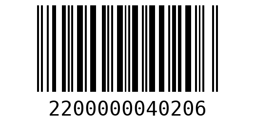 Штрихкод 2200000040206