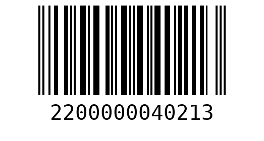 Штрихкод 2200000040213