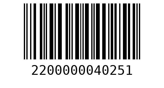 Штрихкод 2200000040251