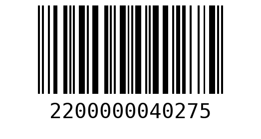 Штрихкод 2200000040275