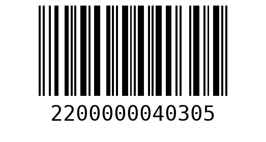 Штрихкод 2200000040305