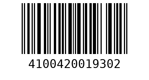 Штрихкод 4100420019302