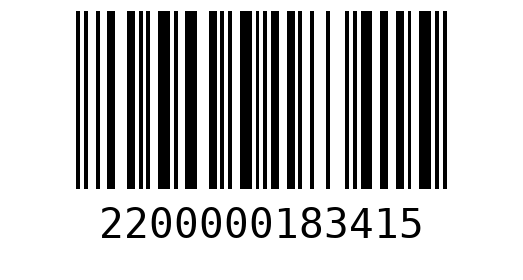 Штрихкод 2200000183415