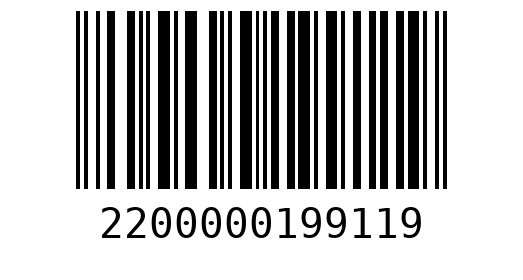 Штрихкод 2200000199119
