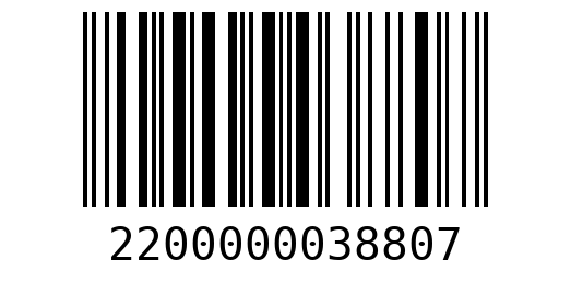 Штрихкод 2200000038807