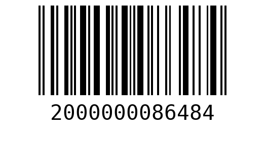 Штрихкод 2000000086484