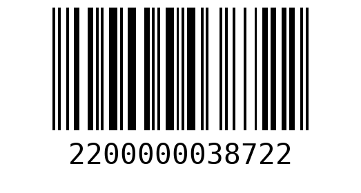Штрихкод 2200000038722