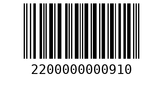 Штрихкод 2200000000910