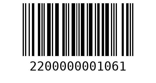 Штрихкод 2200000001061