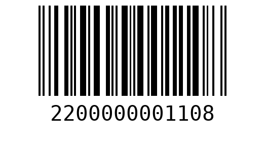 Штрихкод 2200000001108