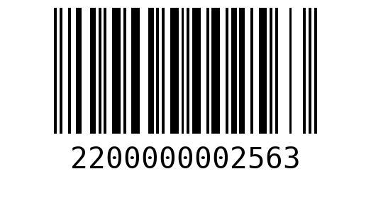 Штрихкод 2200000002563