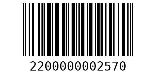 Штрихкод 2200000002570