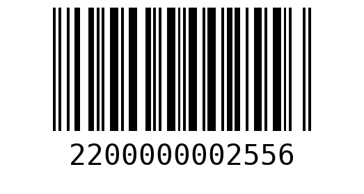 Штрихкод 2200000002556