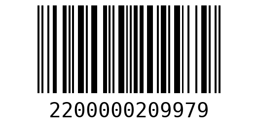 Штрихкод 2200000209979