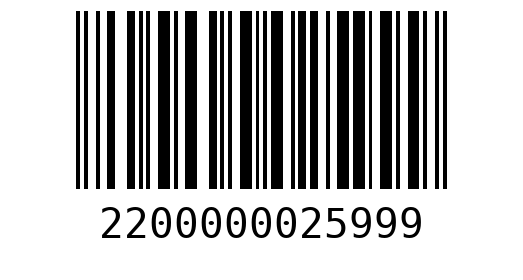 Штрихкод 2200000025999