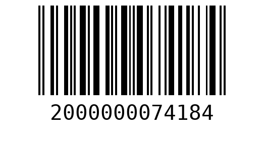 Штрихкод 2000000074184