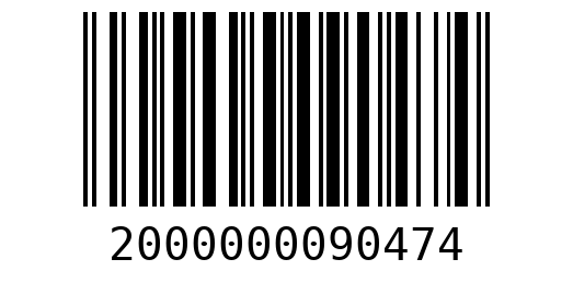 Штрихкод 2000000090474