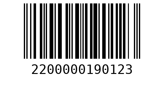 Штрихкод 2200000190123