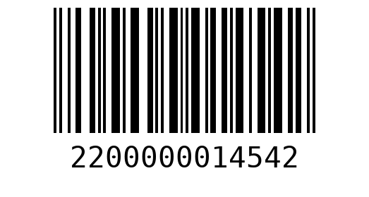 Штрихкод 2200000014542