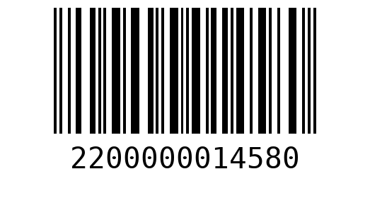 Штрихкод 2200000014580