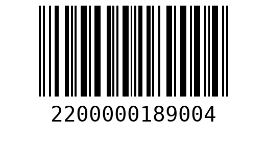 Штрихкод 2200000189004