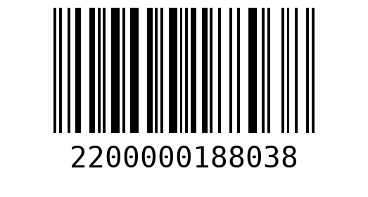 Штрихкод 2200000188038