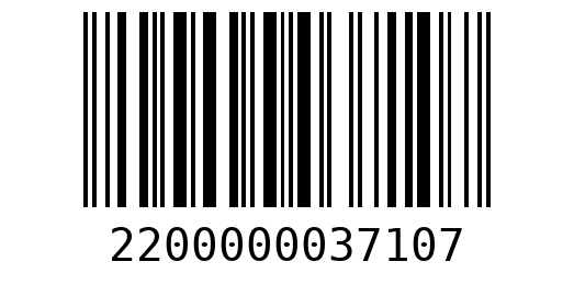 Штрихкод 2200000037107