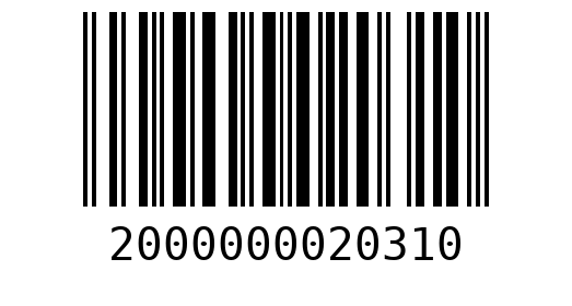 Штрихкод 2000000020310