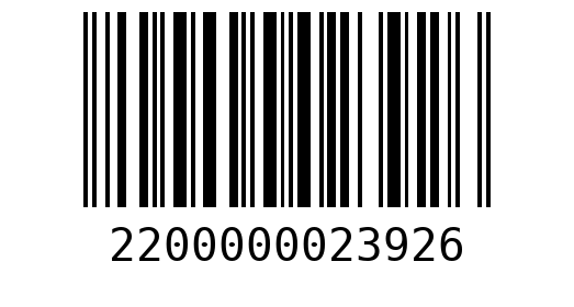 Штрихкод 2200000023926