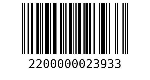 Штрихкод 2200000023933