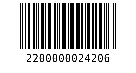 Штрихкод 2200000024206