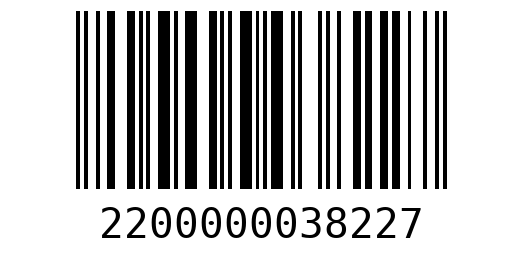 Штрихкод 2200000038227