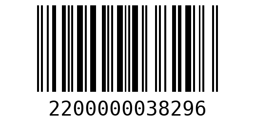 Штрихкод 2200000038296